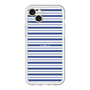スリムプロテクションプレミアムケース［ Small Border - Navy ］
