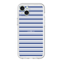 スリムプロテクションプレミアムケース［ Small Border - Navy ］