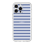 スリムプロテクションプレミアムケース［ Small Border - Navy ］