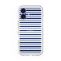 スリムプロテクションプレミアムケース［ Small Border - Navy ］