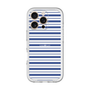 スリムプロテクションプレミアムケース［ Small Border - Navy ］