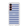 スリムプロテクションプレミアムケース［ Small Border - Navy ］