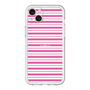 スリムプロテクションプレミアムケース［ Small Border - Pink ］