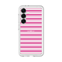 スリムプロテクションプレミアムケース［ Small Border - Pink ］