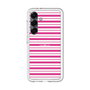 スリムプロテクションプレミアムケース［ Small Border - Pink ］