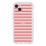 スリムプロテクションプレミアムケース［ Small Border - Red ］