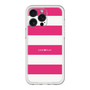 スリムプロテクションプレミアムケース［ Big Border - Pink ］