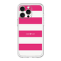 スリムプロテクションプレミアムケース［ Big Border - Pink ］