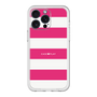 スリムプロテクションプレミアムケース［ Big Border - Pink ］