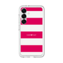 スリムプロテクションプレミアムケース［ Big Border - Pink ］