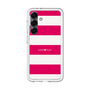 スリムプロテクションプレミアムケース［ Big Border - Pink ］