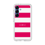 スリムプロテクションプレミアムケース［ Big Border - Pink ］