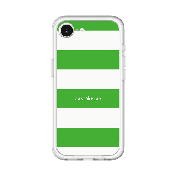 スリムプロテクションプレミアムケース［ Big Border - Green ］