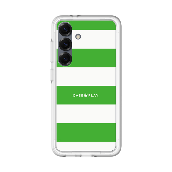 スリムプロテクションプレミアムケース［ Big Border - Green ］