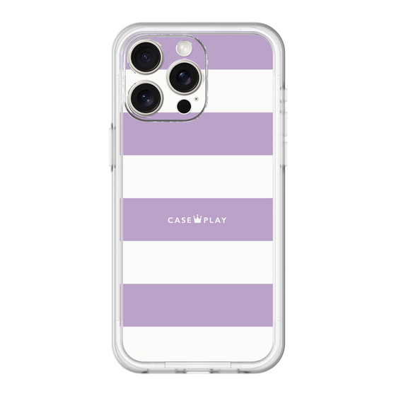 スリムプロテクションプレミアムケース［ Big Border - Purple ］