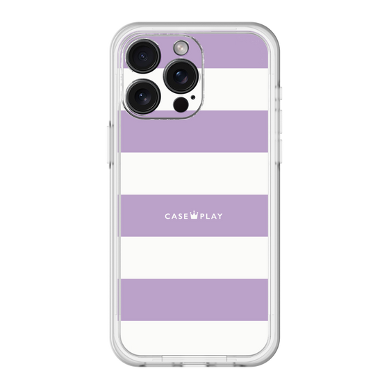 スリムプロテクションプレミアムケース［ Big Border - Purple ］
