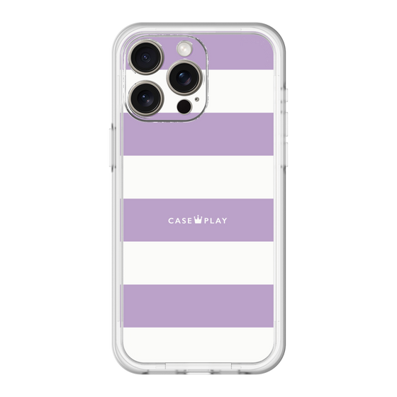 スリムプロテクションプレミアムケース［ Big Border - Purple ］