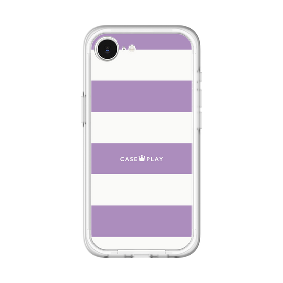 スリムプロテクションプレミアムケース［ Big Border - Purple ］