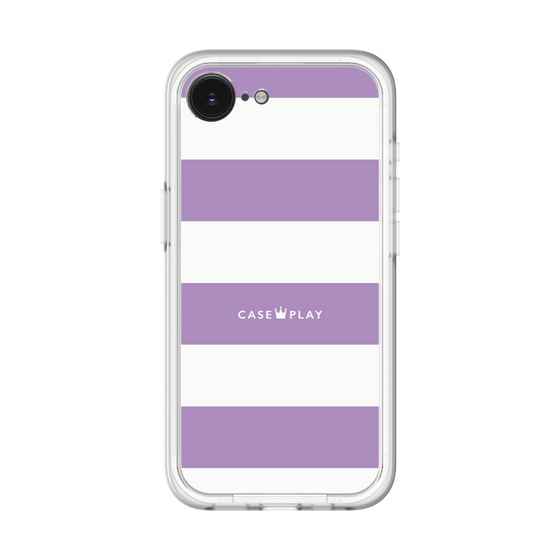 スリムプロテクションプレミアムケース［ Big Border - Purple ］