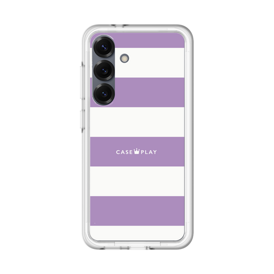 スリムプロテクションプレミアムケース［ Big Border - Purple ］