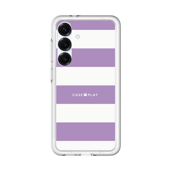 スリムプロテクションプレミアムケース［ Big Border - Purple ］