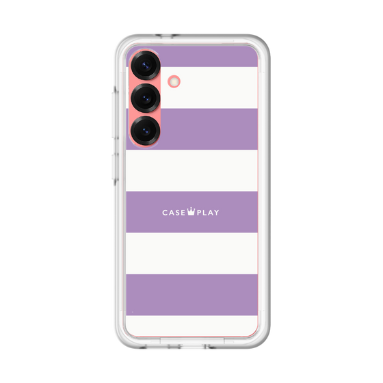 スリムプロテクションプレミアムケース［ Big Border - Purple ］