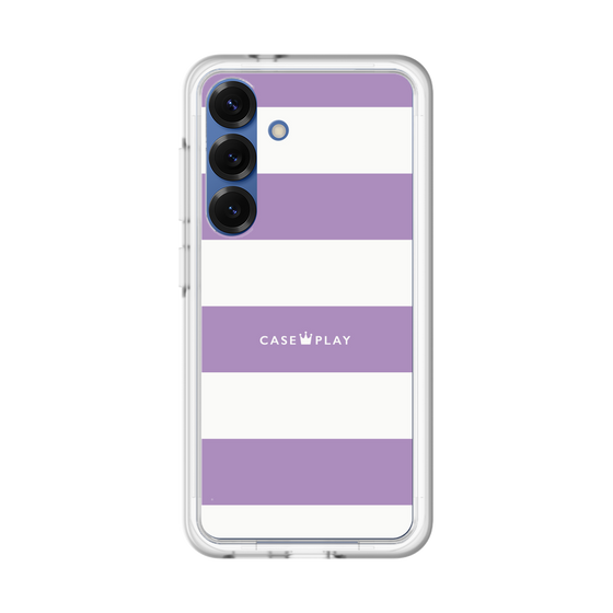 スリムプロテクションプレミアムケース［ Big Border - Purple ］