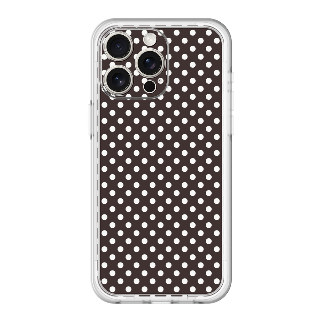 スリムプロテクションプレミアムケース for Apple iPhone 15 Pro Max［ Small Dot - Black ］