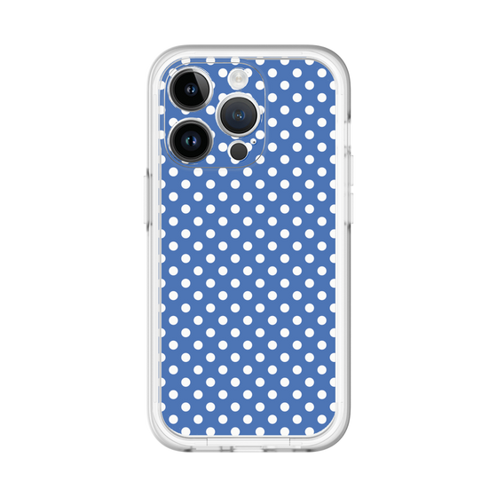 スリムプロテクションプレミアムケース［ Small Dot - Blue ］