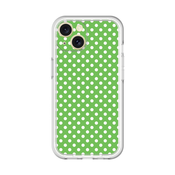 スリムプロテクションプレミアムケース［ Small Dot - Green ］