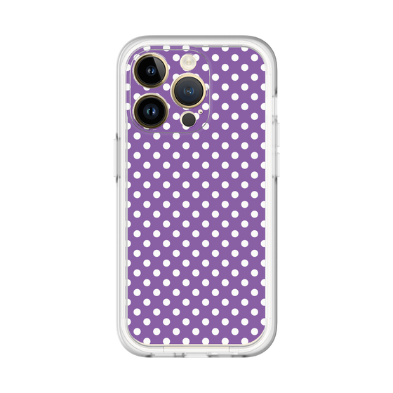 スリムプロテクションプレミアムケース［ Small Dot - Purple ］