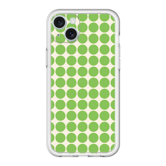 スリムプロテクションプレミアムケース［ Big Dot - Green ］