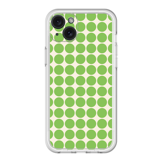 スリムプロテクションプレミアムケース［ Big Dot - Green ］