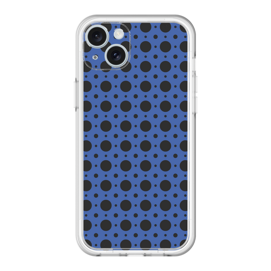 スリムプロテクションプレミアムケース［ Shower Dot - Blue ］