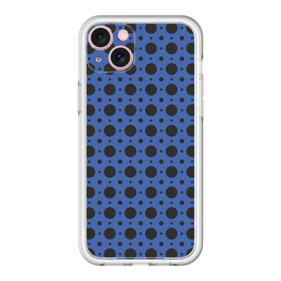 スリムプロテクションプレミアムケース［ Shower Dot - Blue ］