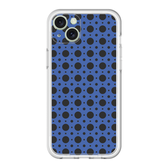 スリムプロテクションプレミアムケース［ Shower Dot - Blue ］