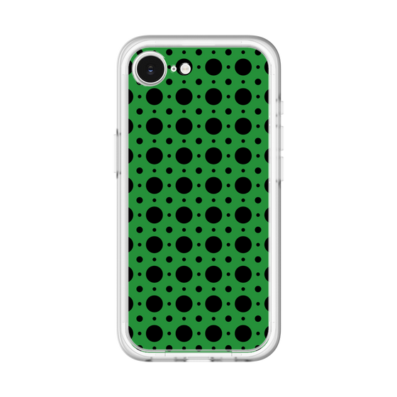 スリムプロテクションプレミアムケース［ Shower Dot - Green ］