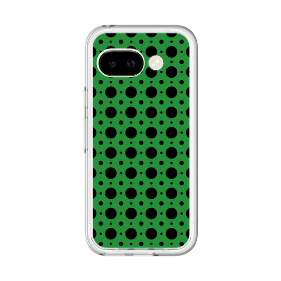 スリムプロテクションプレミアムケース［ Shower Dot - Green ］