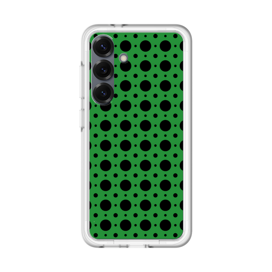 スリムプロテクションプレミアムケース［ Shower Dot - Green ］