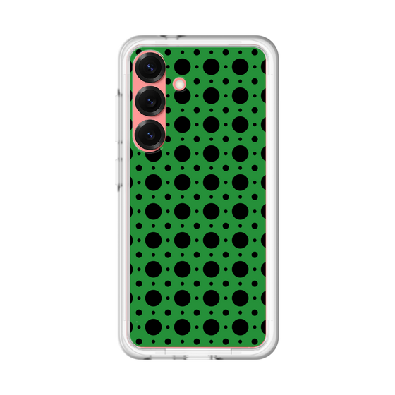 スリムプロテクションプレミアムケース［ Shower Dot - Green ］