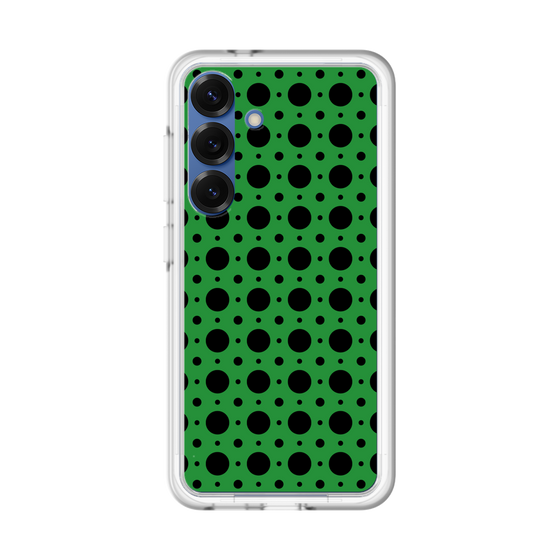 スリムプロテクションプレミアムケース［ Shower Dot - Green ］
