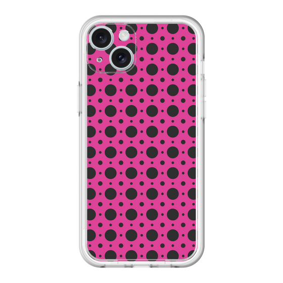 スリムプロテクションプレミアムケース［ Shower Dot - Pink ］