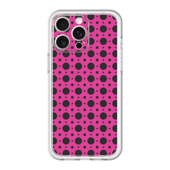 スリムプロテクションプレミアムケース［ Shower Dot - Pink ］