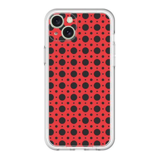 スリムプロテクションプレミアムケース［ Shower Dot - Red ］