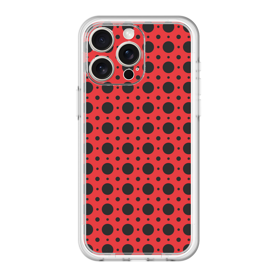 スリムプロテクションプレミアムケース［ Shower Dot - Red ］
