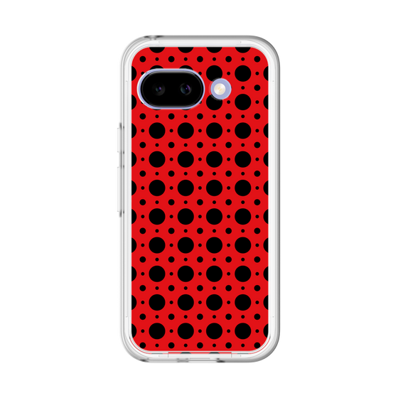 スリムプロテクションプレミアムケース［ Shower Dot - Red ］