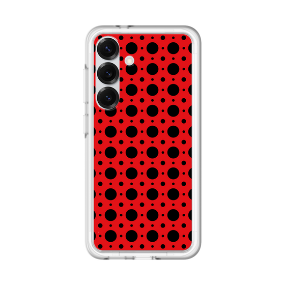 スリムプロテクションプレミアムケース［ Shower Dot - Red ］