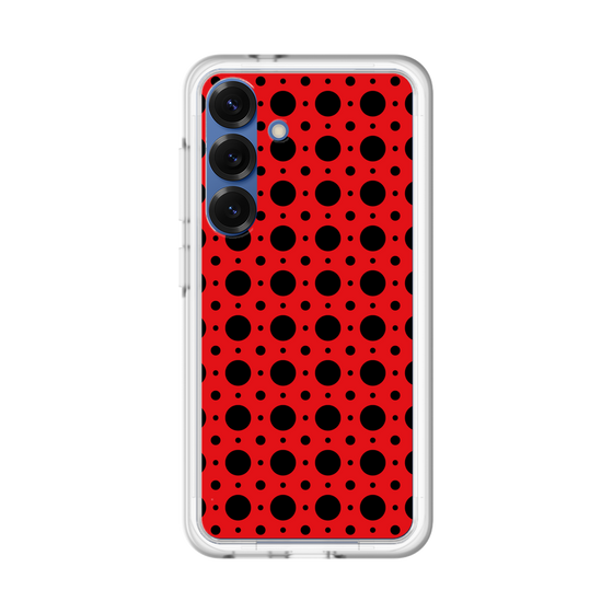 スリムプロテクションプレミアムケース［ Shower Dot - Red ］
