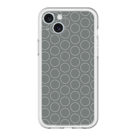 スリムプロテクションプレミアムケース［ Dot Circle - Gray ］