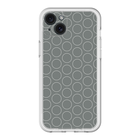スリムプロテクションプレミアムケース［ Dot Circle - Gray ］